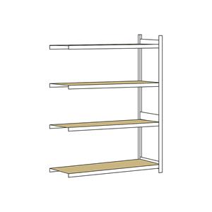 SCHULTE Breedvakstelling, met spaanplaat, hoogte 2500 mm, spanwijdte 1500 mm, aanbouwstelling, diepte 800 mm