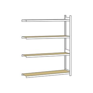 SCHULTE Breedvakstelling, met spaanplaat, hoogte 2500 mm, spanwijdte 2000 mm, aanbouwstelling, diepte 400 mm