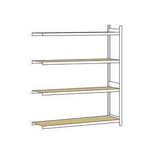 SCHULTE Breedvakstelling, met spaanplaat, hoogte 2500 mm, spanwijdte 2500 mm, aanbouwstelling, diepte 600 mm