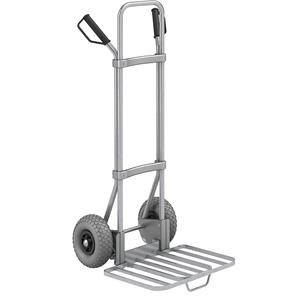 Eurokraft pro Steekwagen, verzinkt, b x d van de pakketsteekplaat = 430 x 450 mm, verzinkt, met handgreep, PU-banden, vanaf 5 stuks