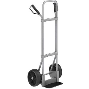 Eurokraft pro Steekwagen, verzinkt, b x d van de steekplaat = 280 x 140 mm, zwart, massieve rubberbanden, vanaf 5 stuks