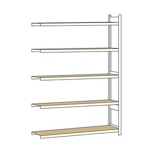 SCHULTE Breedvakstelling, met spaanplaat, hoogte 3000 mm, spanwijdte 2500 mm, aanbouwstelling, diepte 500 mm