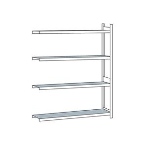 SCHULTE Breedvakstelling, met stalen legbord, hoogte 2500 mm, spanwijdte 2250 mm, aanbouwstelling, diepte 400 mm