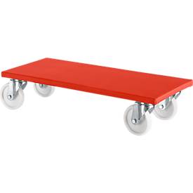Meubelroller 100 K1, rood, 2 stuks
