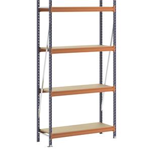 Breedvakstelling, met spaanplaat, h x b x d = 2500 x 1400 x 500 mm, basisstelling