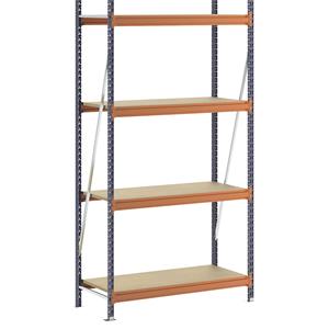 Breedvakstelling, met spaanplaat, h x b x d = 2500 x 1400 x 600 mm, basisstelling