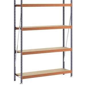 Breedvakstelling, met spaanplaat, h x b x d = 2500 x 1900 x 500 mm, basisstelling