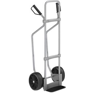 Eurokraft pro Steekwagen met sleeplatten, verzinkt, b x d van de steekplaat = 280 x 140 mm, zwart, massieve rubberbanden, vanaf 5 stuks