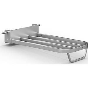 Eurokraft pro Steekwagen, steekplaat voor pakketten, b x d = 430 x 250 mm, met handgreep, aluminium
