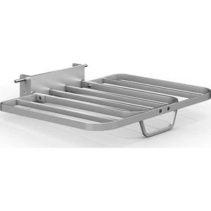 Eurokraft pro Steekwagen, steekplaat voor pakketten, b x d = 430 x 450 mm, met handgreep, aluminium