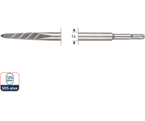Rotec Premium puntbeitel V-Breaker sds plus 250mm
