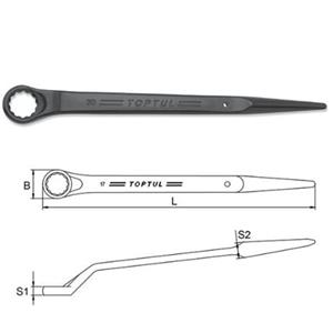 Toptul Ringsleutel   58 mm, Lengte: 616mm 45 Grad