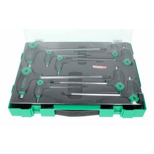 Toptul Zeskant stiftsleutelset HEX  9Stk (2 2.5 3 4 5 6 7 8 10 mm) T-Griff