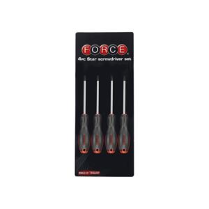 Force 4-delige Torx met gat schroevendraaierset