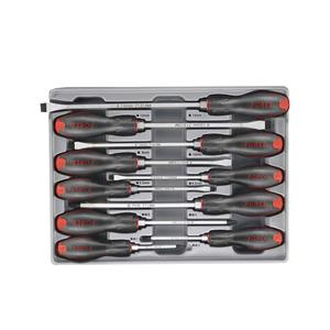 Force Schroevendraaierset met slagkop Plat & Philips 10 delig