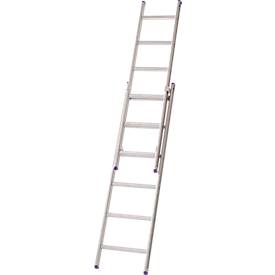 HACA Professionele schuifladder zonder trekkabel, Lila-serie, 14 treden