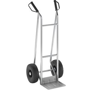 Eurokraft pro Steekwagen van aluminium, model M: extra licht en compact, met comfortabele luchtbanden