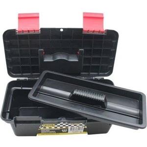 Benson Mini gereedschapskist - 1x - kunststof - 10 x 25 x 10 cm - met uitneembare inzetbak -