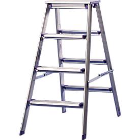 HACA Dubbele trapladder Lila-serie, 4 treden