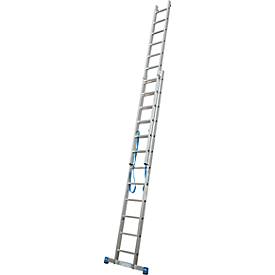 KRAUSE Multifunctionele ladder van aluminium, 2x12 sporten