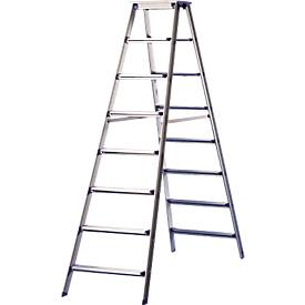 HACA Dubbele trapladder Lila-serie, 8 treden