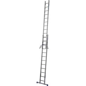 KRAUSE tweedelige uitschuifbare ladder, 2 x 12 sporten, TRBS 2121 2-compliant, Trigon dwarsligger