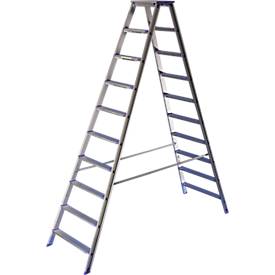 HACA Dubbele trapladder Lila-serie, 10 treden