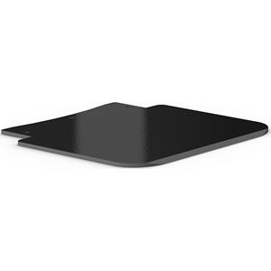 Eurokraft pro Steekwagen, steekplaat, b x d = 280 x 250 mm, gitzwart RAL 9005