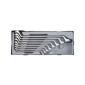 Force Dubbele ringsleutelset 8 delig (75° gebogen)