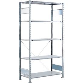 Schulte Lagertechnik Insteekstelling MULTIplus150 Express - B 1000 x D 600 x H 2000 mm - 5 legborden - draagvermogen 150 kg - verzinkt