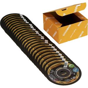 Rhodius 211294 Doorslijpschijfset 125 mm 25 stuk(s) RVS, Staal
