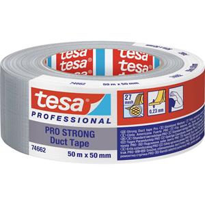 Tesa Duct Tape Pro-Strong 66462-00003-00 Reparatietape Grijs (l x b) 50 m x 50 mm 1 stuk(s)