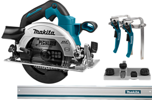 Makita DHS660ZJ (zonder accu) +  Geleiderail 1500 mm