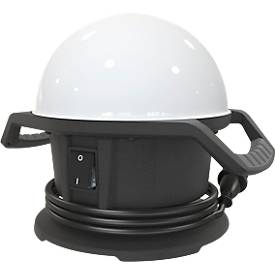 Ansmann LED-werklamp  Ball Light 360°, 5000 lumen, 6500 Kelvin, IP54, IK08, 5 m kabel, ophanghaak, L 332,5 × B 240 × H 254 mm