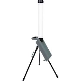 Ansmann LED toren WL7000AC Flex, 7000 lumen, 360° stralingshoek, 6500K, IP54, IK07, geïntegreerde voet & fitting, zwart