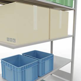 Schulte Lagertechnik  Stapelaanbouw met lengtebout - 2000x1300x500 mm, type 150 kg