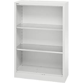Schäfer Shop Select MS stellingkast, 3 OH, B 800 x D 400 x H 1215 mm, plaatstaal, lichtgrijs