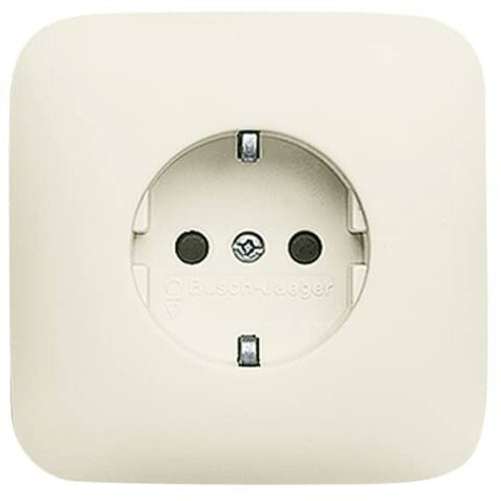 ABB 2CKA002013A4383 Geaard stopcontact IP20 Crème-wit, Parel-wit