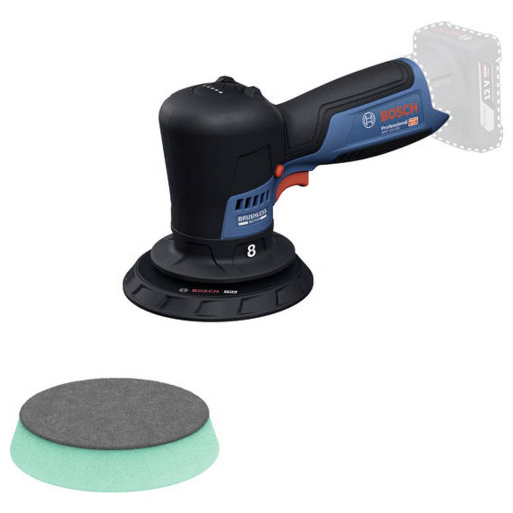 Bosch Professional GPX 12V-125 06019L4100 Excentrische accu-polijstmachine 12 V 1400 - 7000 omw/min 125 mm