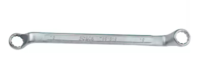 Force 75° Gebogen ringsleutel 19mm x 22mm