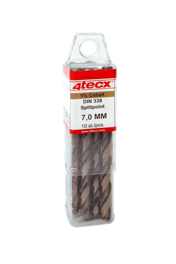 4tecx HSS-cobalt boren geslepen DIN 338 splitpoint 9,0mm