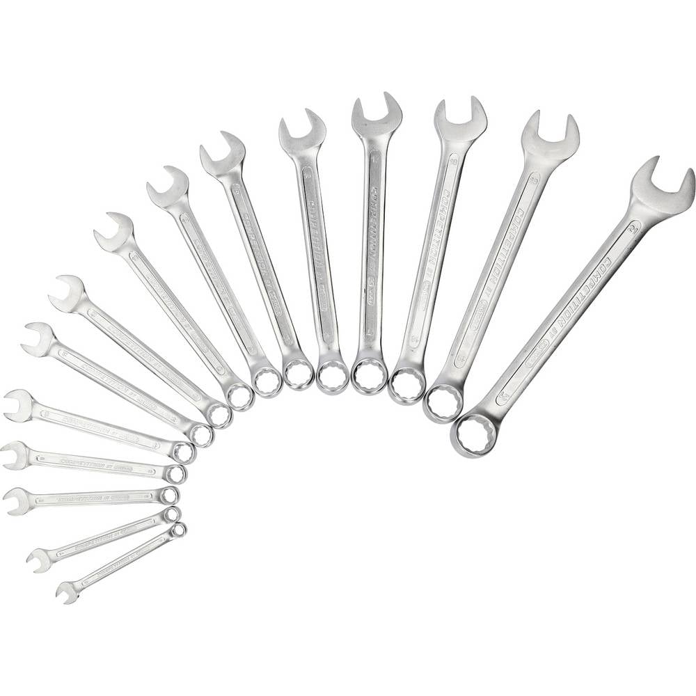 KS Tools 512.0215 512.0215 COMPETITION Ringmaulschlüssel-Satz Ring-steeksleutelset 15-delig