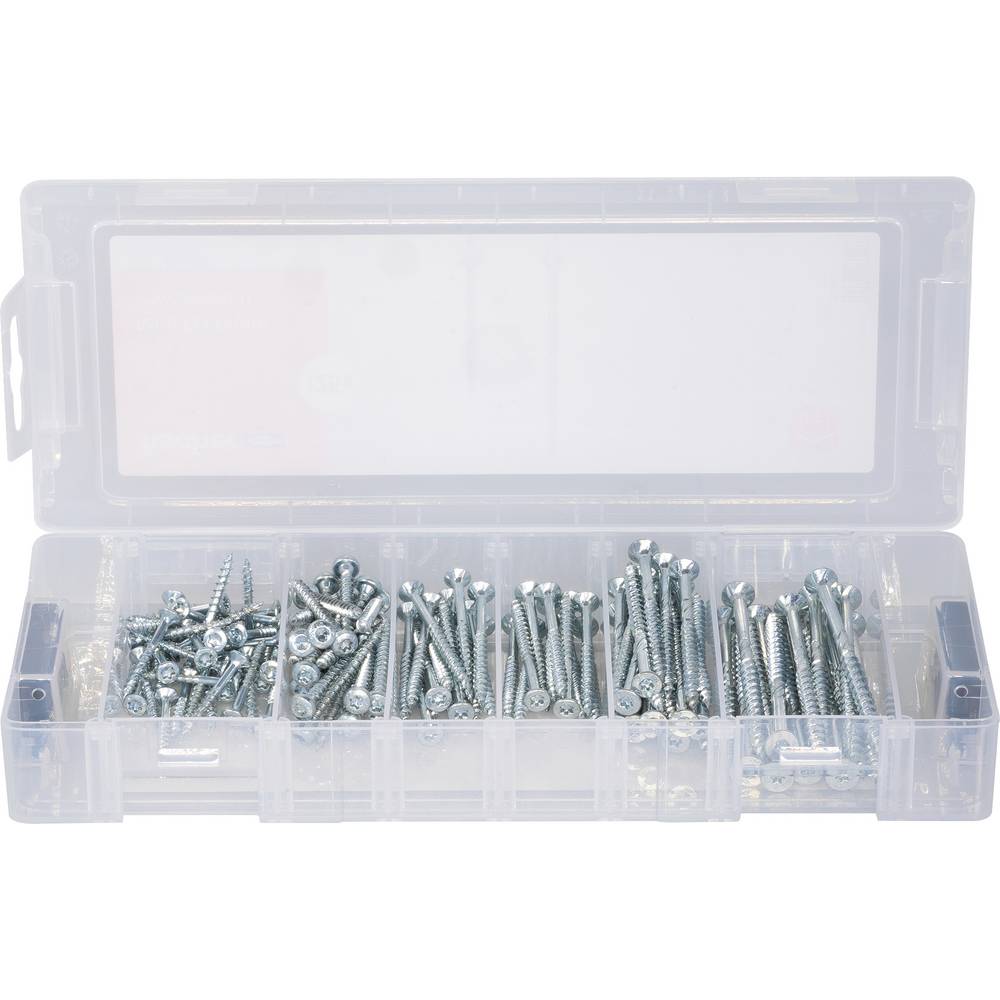 Fischer 560094 MiniFixTainer PowerFast II Verzinkkopschroef Interne vertanding Staal Galvanisch verzinkt 125 stuk(s)