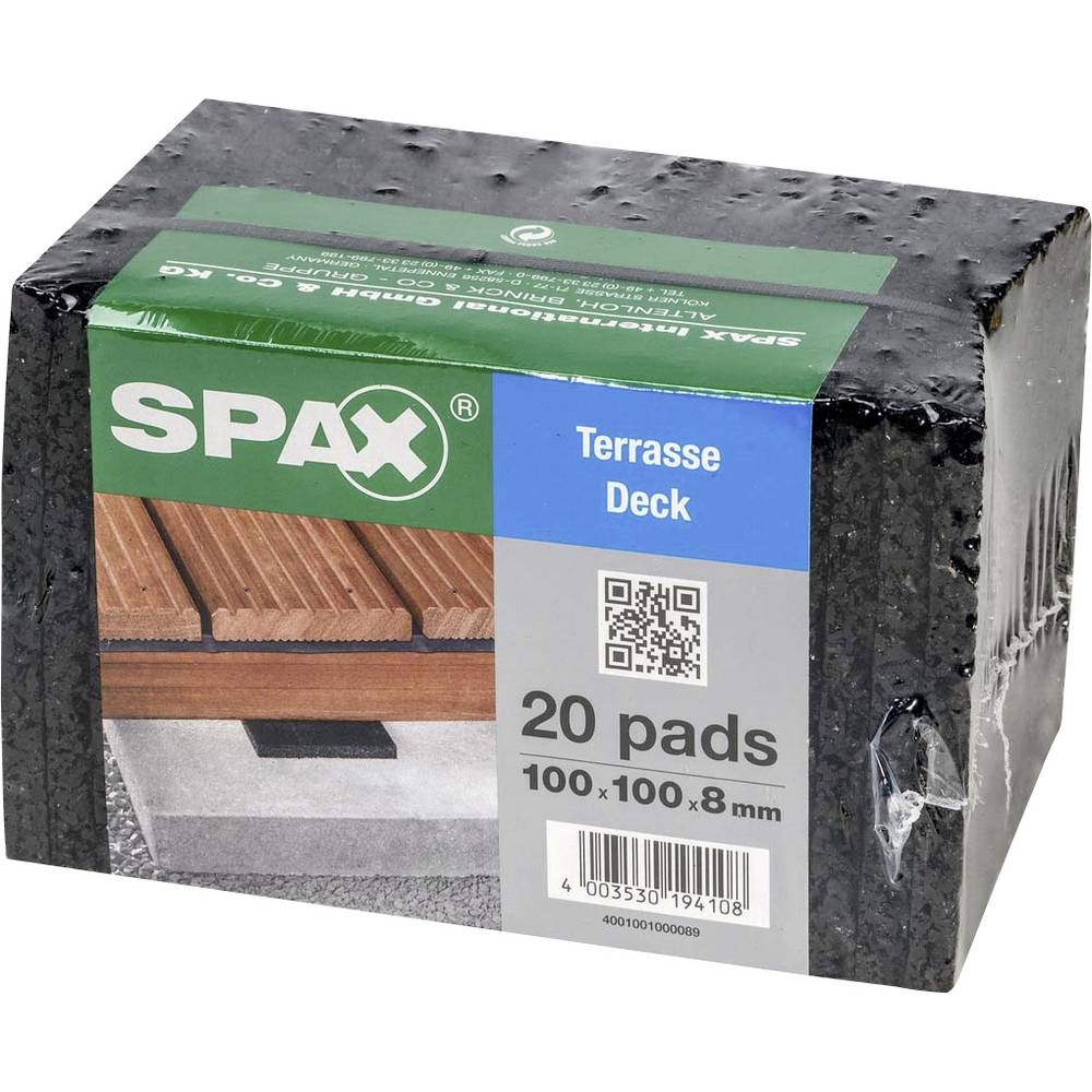 SPAX Afstandhouder 100 mm 4001001000089 20 stuk(s) (l x b x h) 100 x 100 x 8 mm