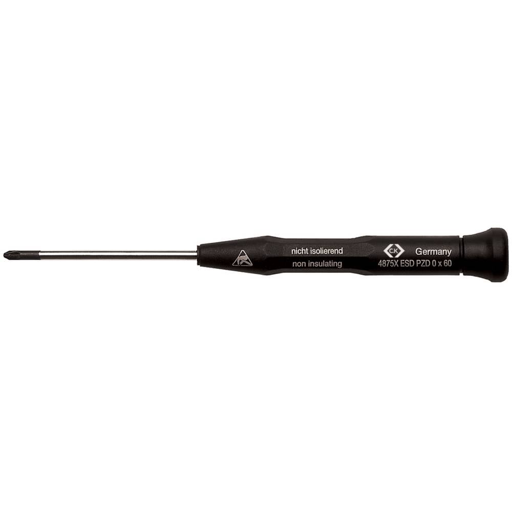 C.K T4875X ESD 1 ESD Kruiskop schroevendraaier PZ 1 Koplengte: 80 mm DIN EN 61340-2