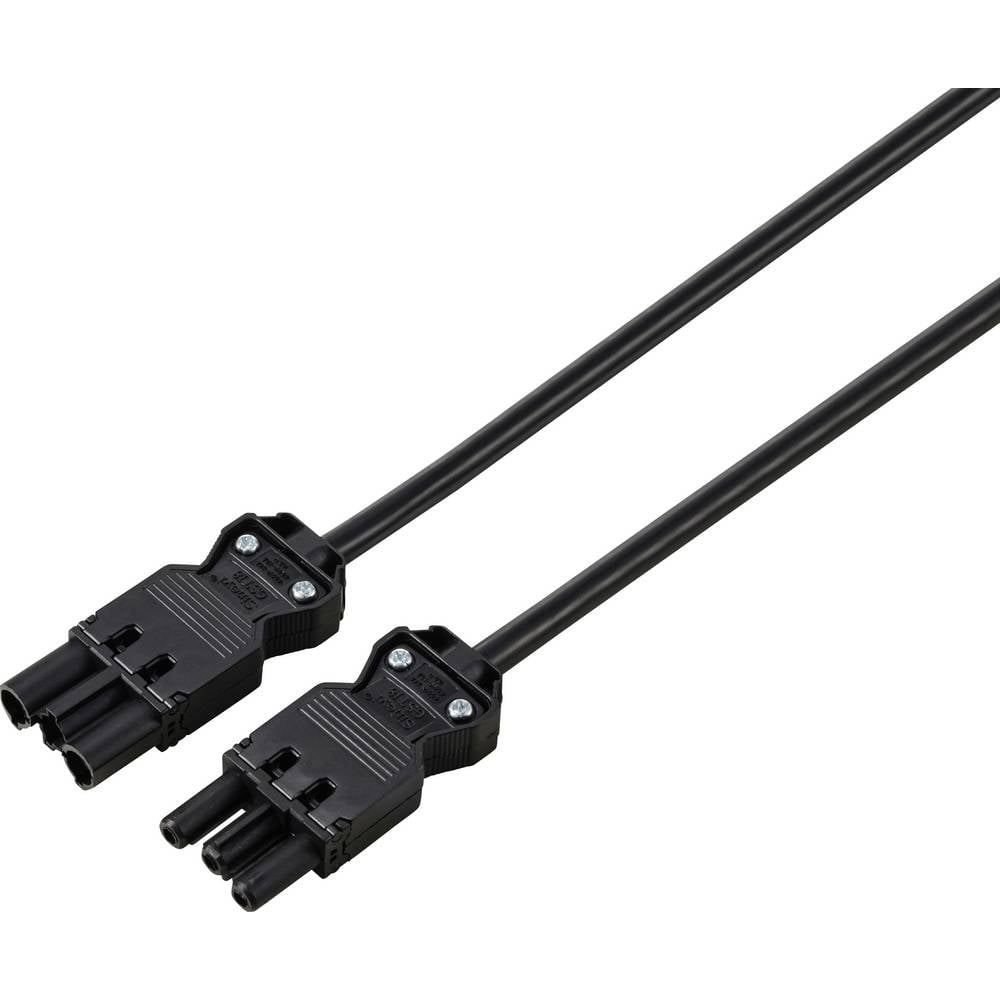 Sygonix SY-6676364 Verlengkabel Zwart 5 m