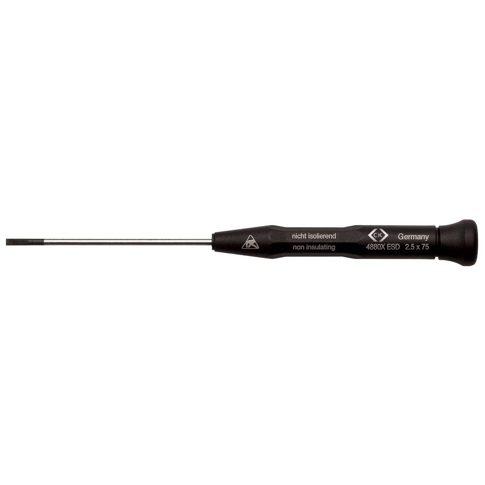 C.K Xonic ESD Platte schroevendraaier Kopbreedte: 1.8 mm Koplengte: 60 mm DIN EN 61340-2