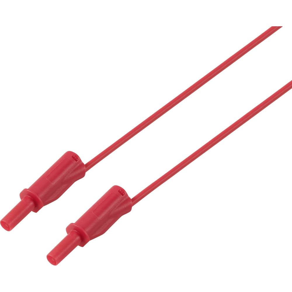VOLTCRAFT MSB-532 Veiligheidsmeetsnoer 4mm-veiligheidsstekker 4mm-veiligheidsstekker 2 m Rood 1 stuk(s)