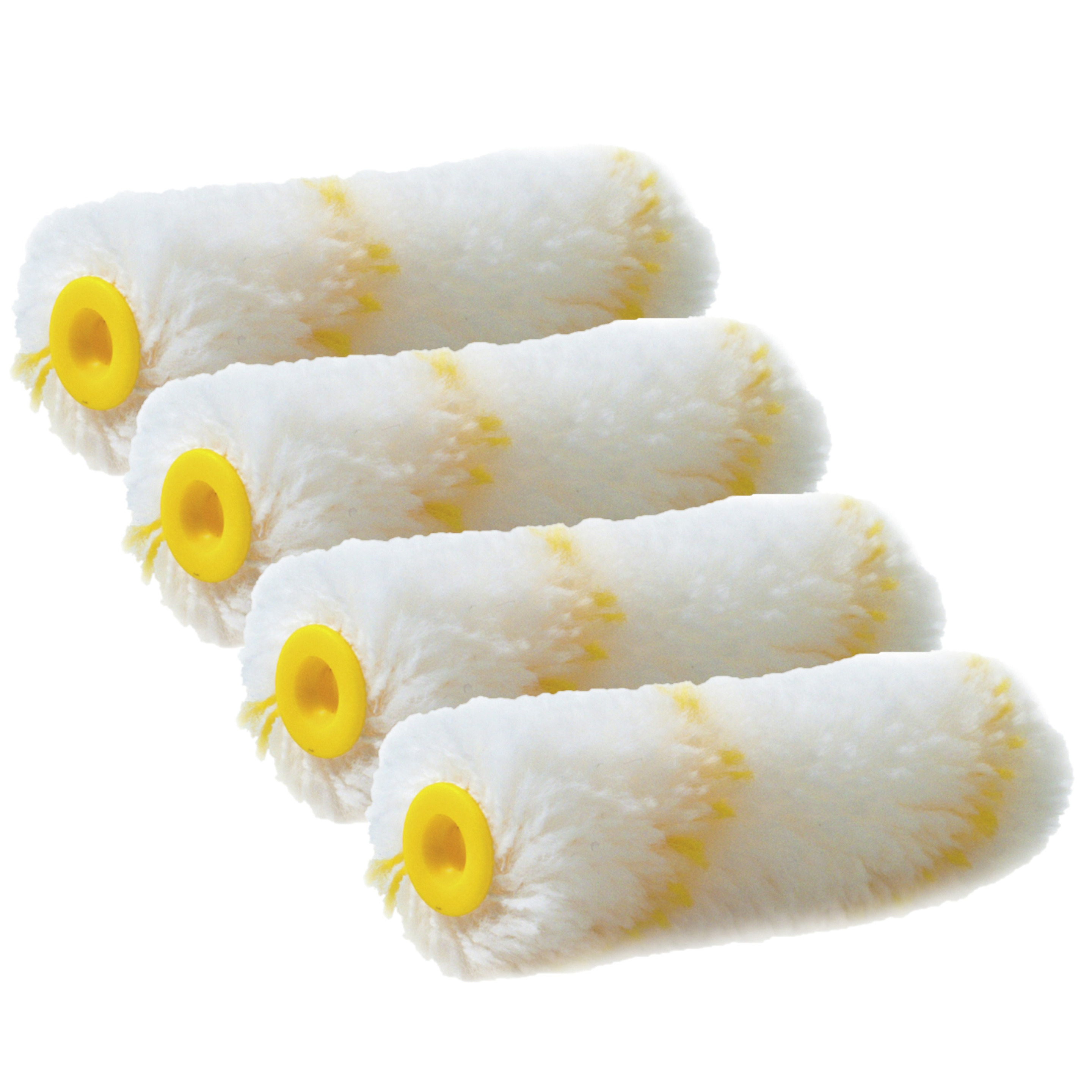 Sorex Muur vacht verfrollers polyacryl - 8x - 4 x 10 cm - wandrollers - Schilders benodigheden -