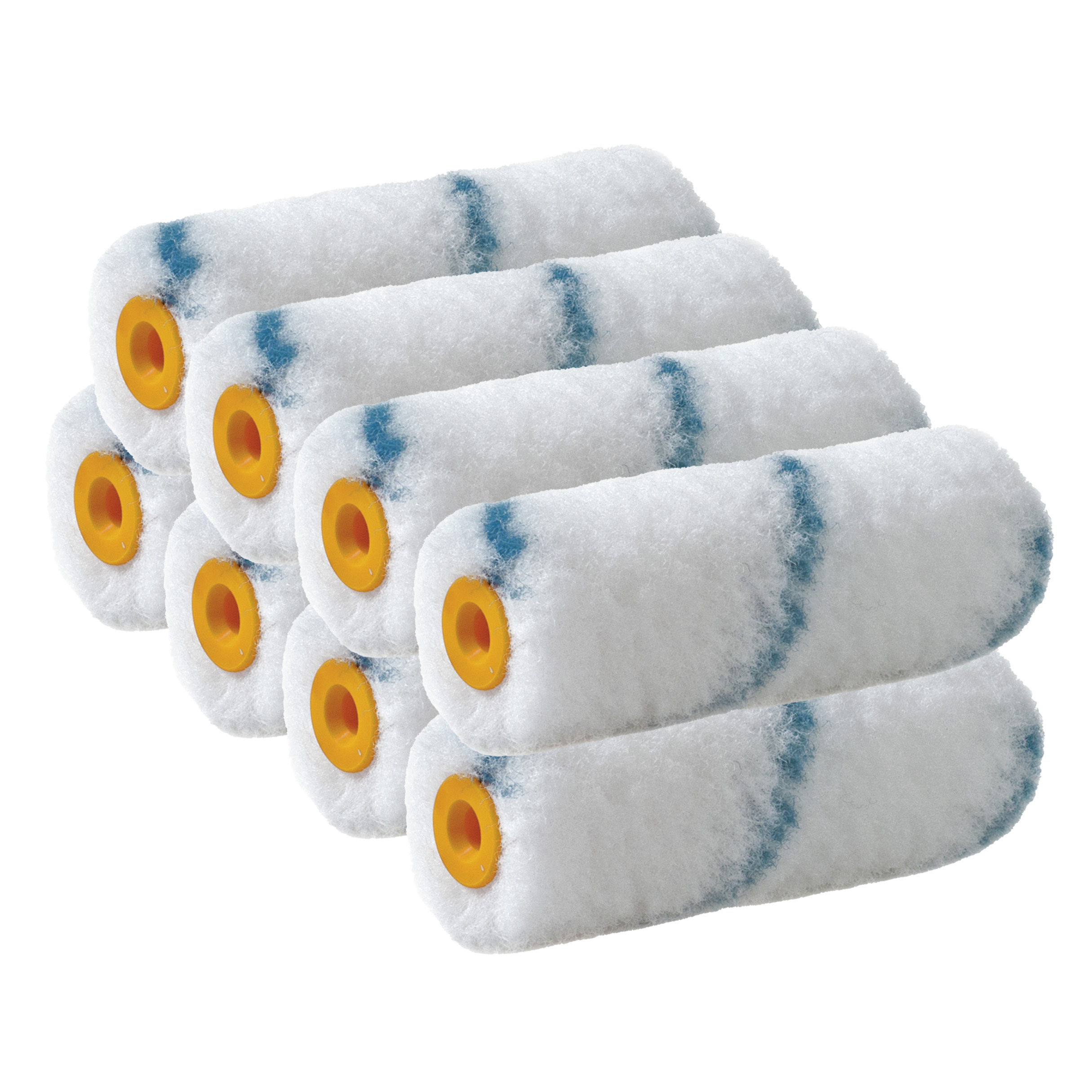 Sorex Verfrollers vacht - 8x - anti spat - 4 x 10 cm - Nylon - Pluisvrij - Verfspullen -